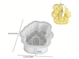 Molde silicona casita Navidad